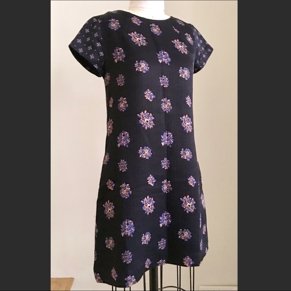 Club Monaco silk/wool shift dress
